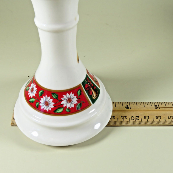 Charlton Hall Kobe Classic Traditions Christmas Horn Candlestick Holder Set of 2 - Picture 10 of 15